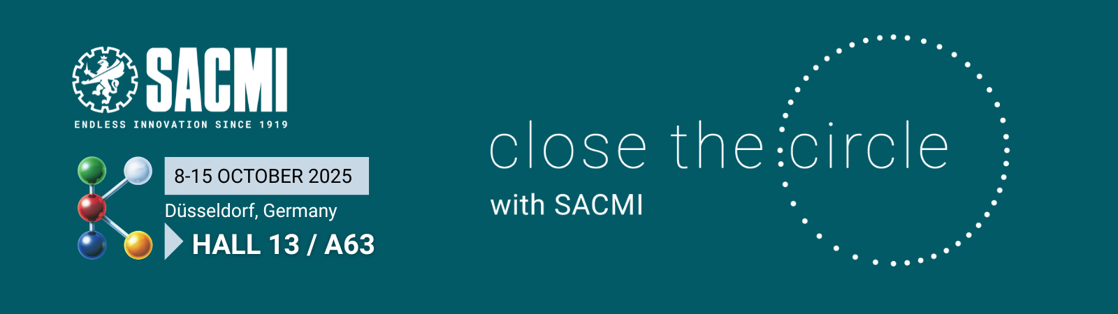 «Close the circle with SACMI». The green transition starts with caps: SACMI PURECAP™ to make its debut at K 2025