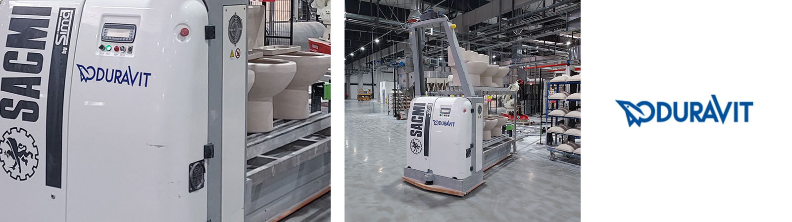 Duravit China doubles internal logistics capacity with SACMI LaserMove