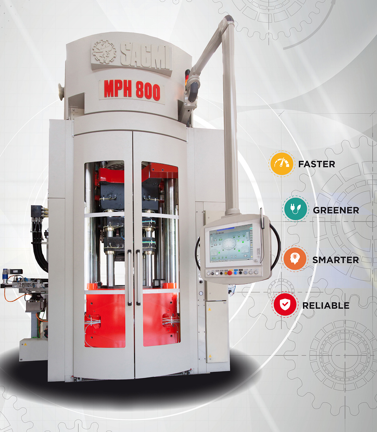 MPH800: Sacmi sets a new milestone in the PM high tonnage pressing